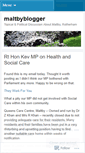 Mobile Screenshot of maltbyblogger.com